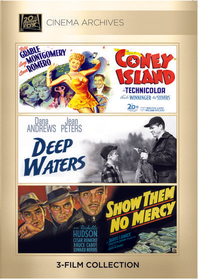 Cesar Romero Set - Coney Island 1943/ Deep Waters 1948/ Show Them No Mercy! 1935 (DVD)