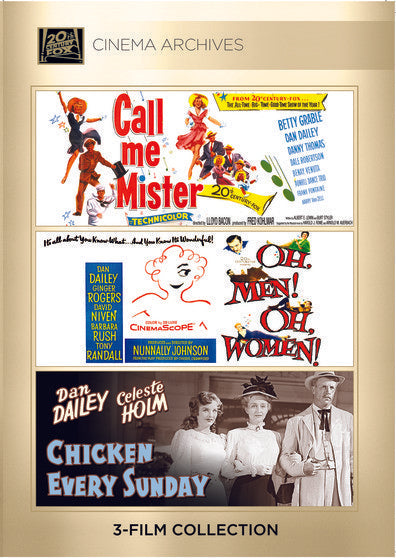 Dan Dailey Set: Call Me Mister/ Oh, Men! Oh, Women!/ Chicken Every Sunday (DVD)