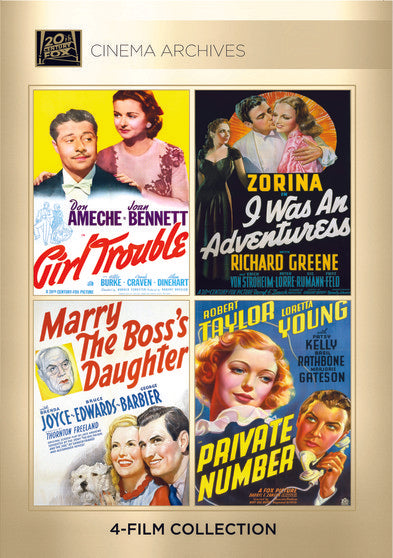 Girl Trouble/ I Was an Adventuress/ Marry the Boss's Daughter/ Private Number (DVD)
