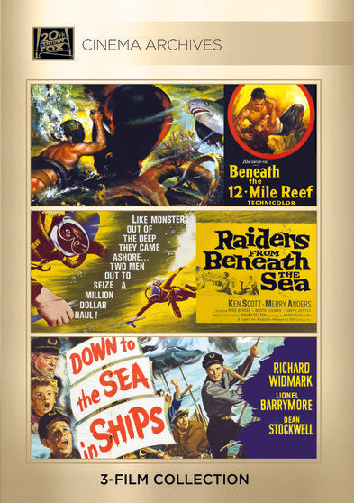Beneath, the 12-Mile Reef/ Raiders from Beneath the Sea/ Down to the Sea in Ships (DVD)