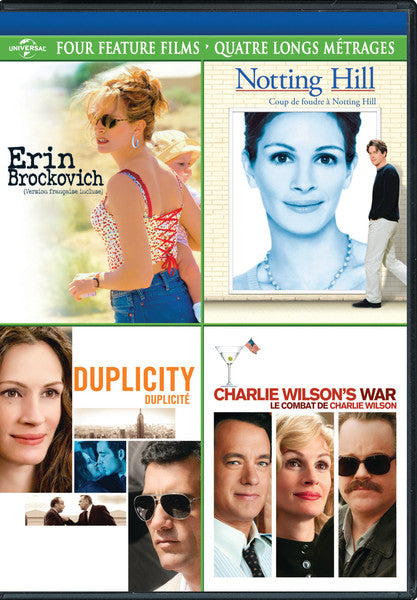 Erin Brockovich/Notting Hill/Duplicity/Charlie Wilson's War (DVD)