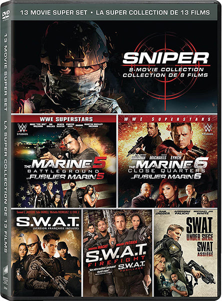 The Sniper & S.W.A.T. & Marine: 13 Movie Super Set (DVD)