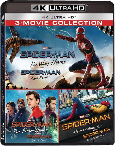 Spider-Man: Far from Home / Spider-Man: Homecoming / Spider-Man: No Way Home (4K Ultra HD)