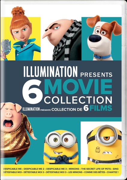 Illumination Presents: Despicable Me/Despicable Me 2/Despicable Me 3/Minions/The Secret Life of Pets/Sing (DVD)