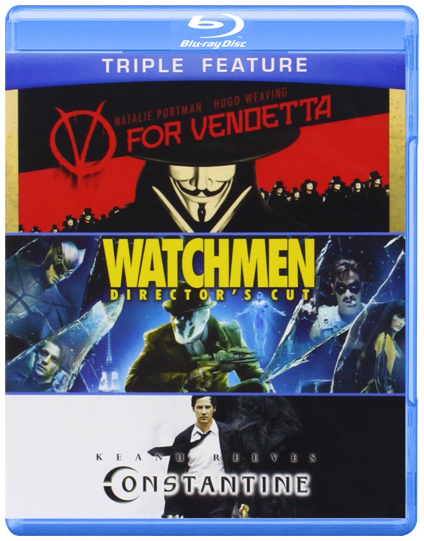 V for Vendetta, Watchmen, Constatine (Blu-ray)
