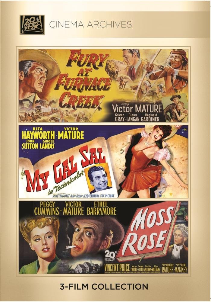 Victor Mature Set - Fury at Furnace Creek 1948/ My Gal Sal 1942/ Moss Rose 1947 (DVD)