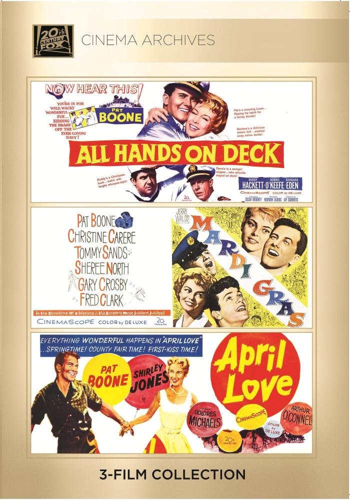 Pat Boone Set: All Hands on Deck/ Mardi Gras/ April Love (DVD)