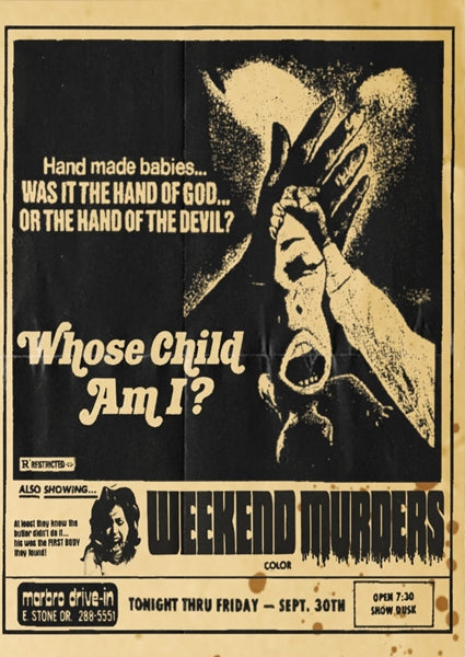 Whose Child Am I? + Weekend Murders (Drive-In Double Feature #18) (Blu-ray)