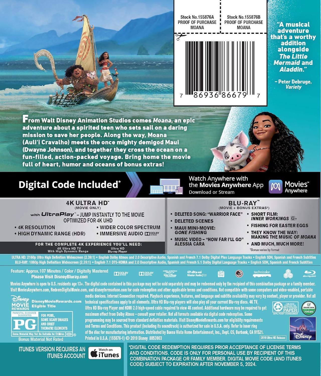 Moana (4K Ultra HD)