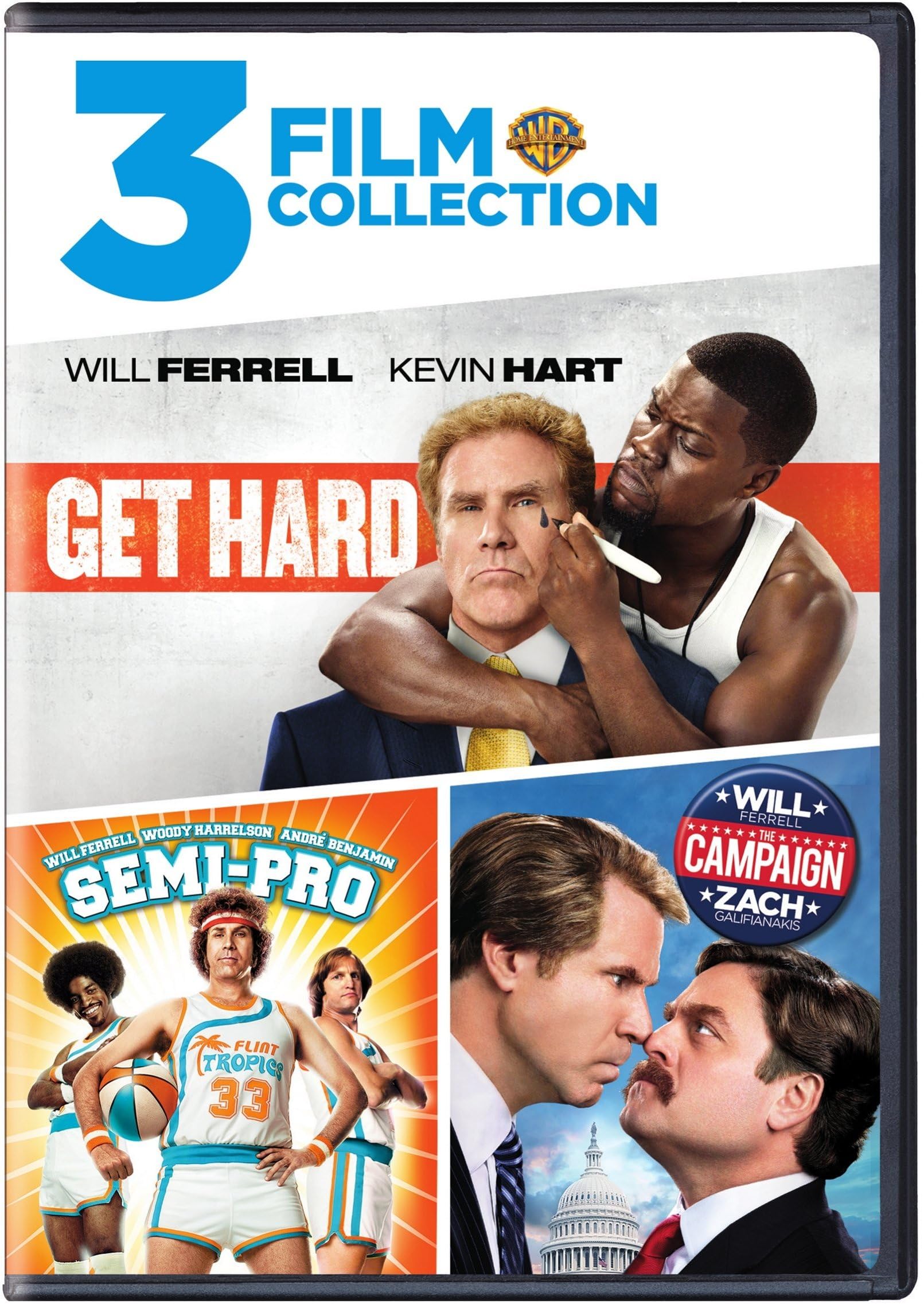 3 Film Collection: Will Ferrell (Get Hard, Semi-Pro, Campaign) (DVD)