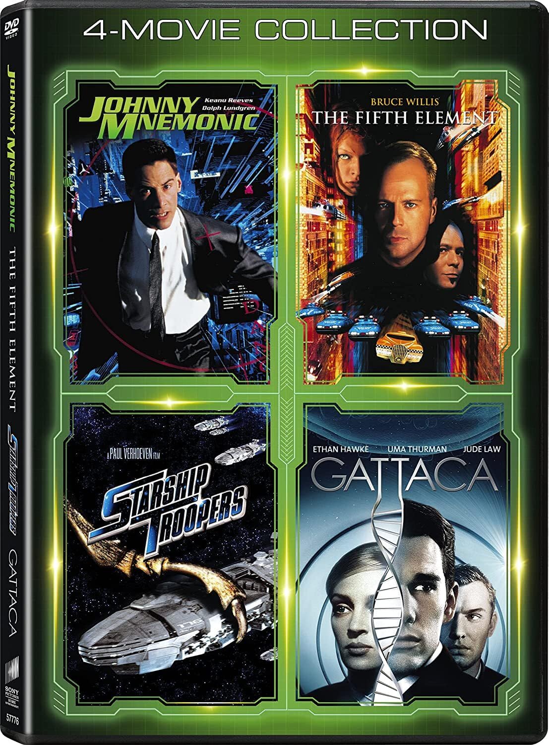 Fifth Element, Johnny Mnemonic, Gattaca, Starship Troop (DVD)