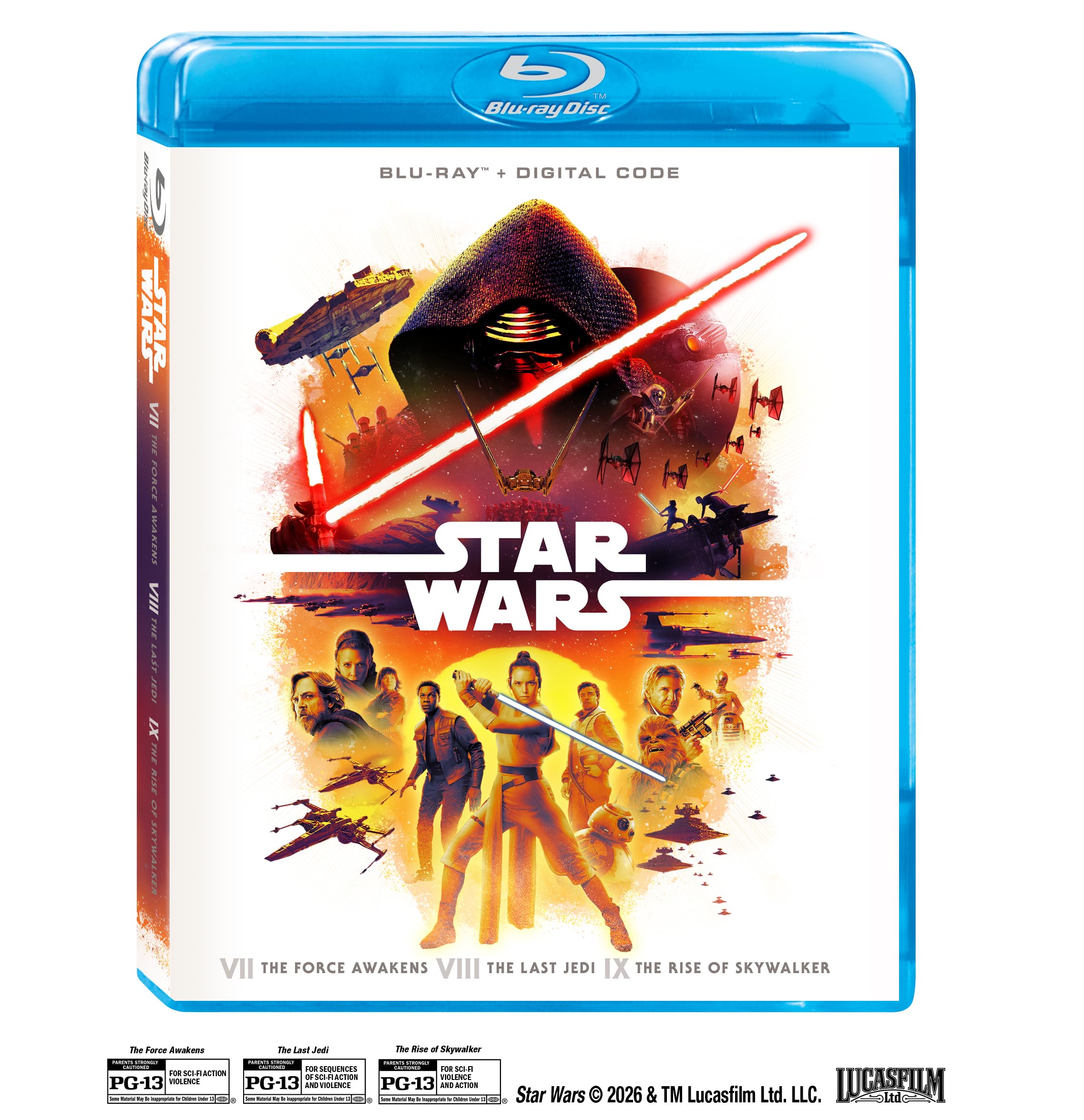 Star Wars: Sequel Trilogy (Blu-ray)