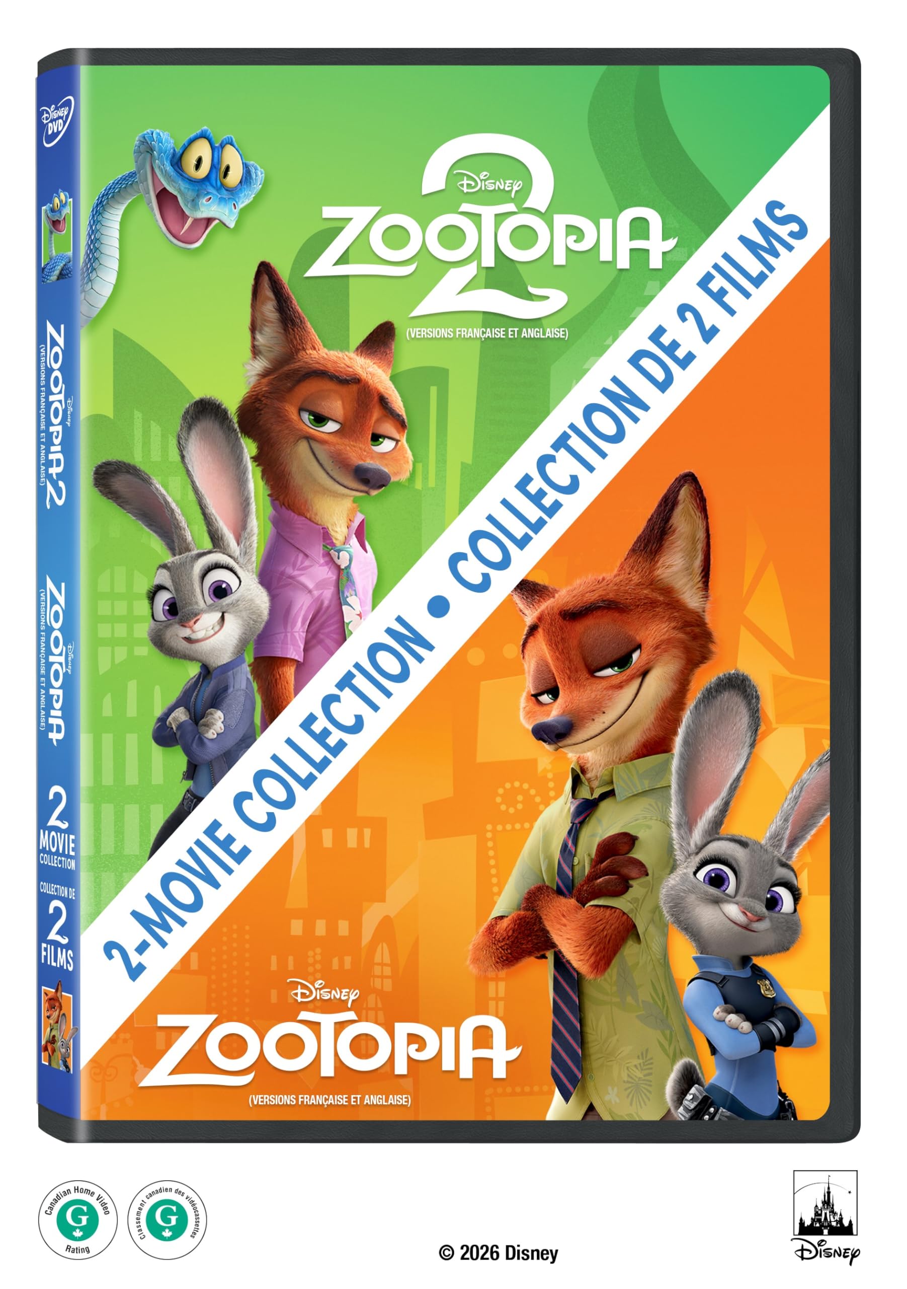 Zootopia 1 and 2 (DVD)