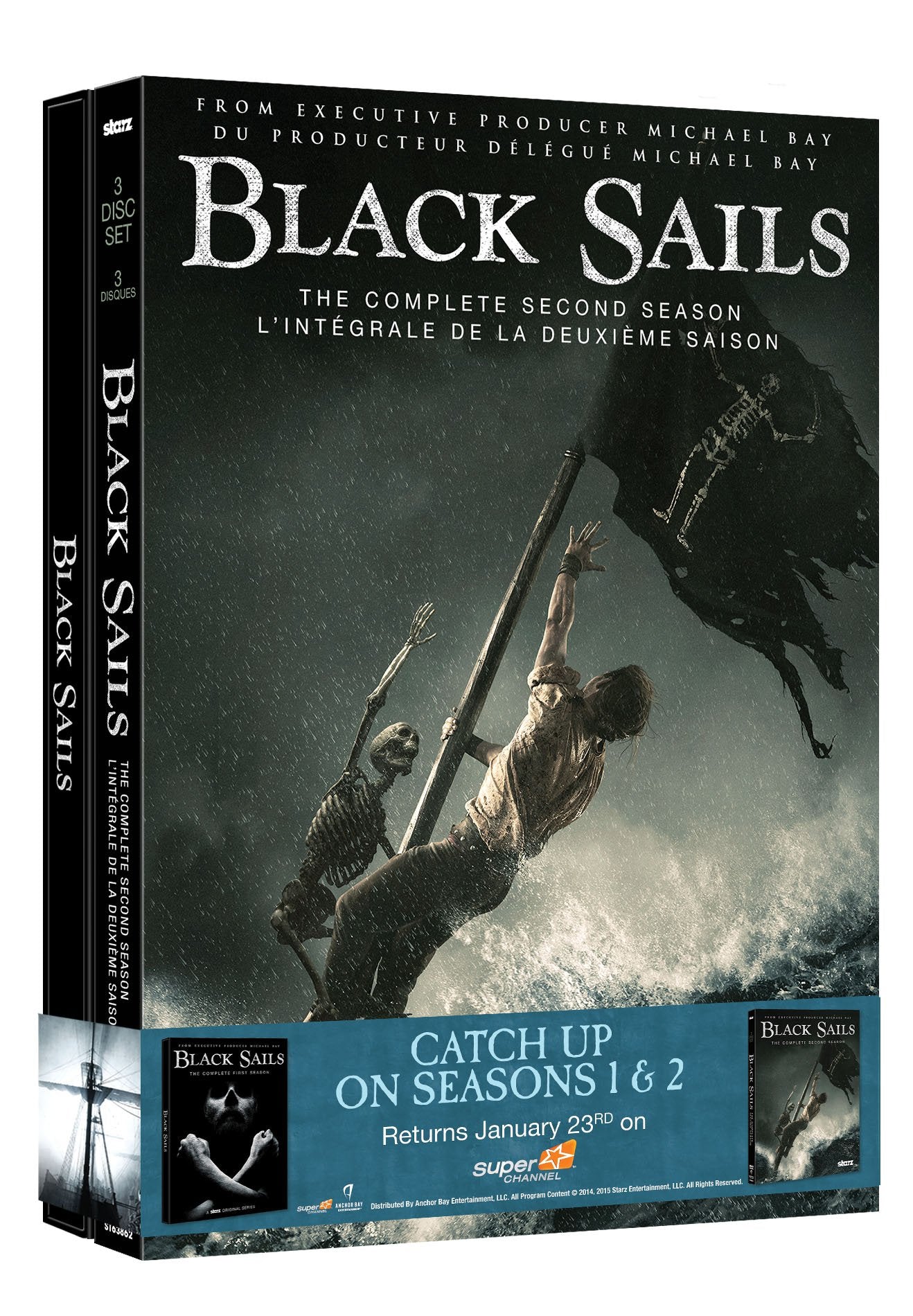 Black Sails: Seasons 1&2 (DVD)