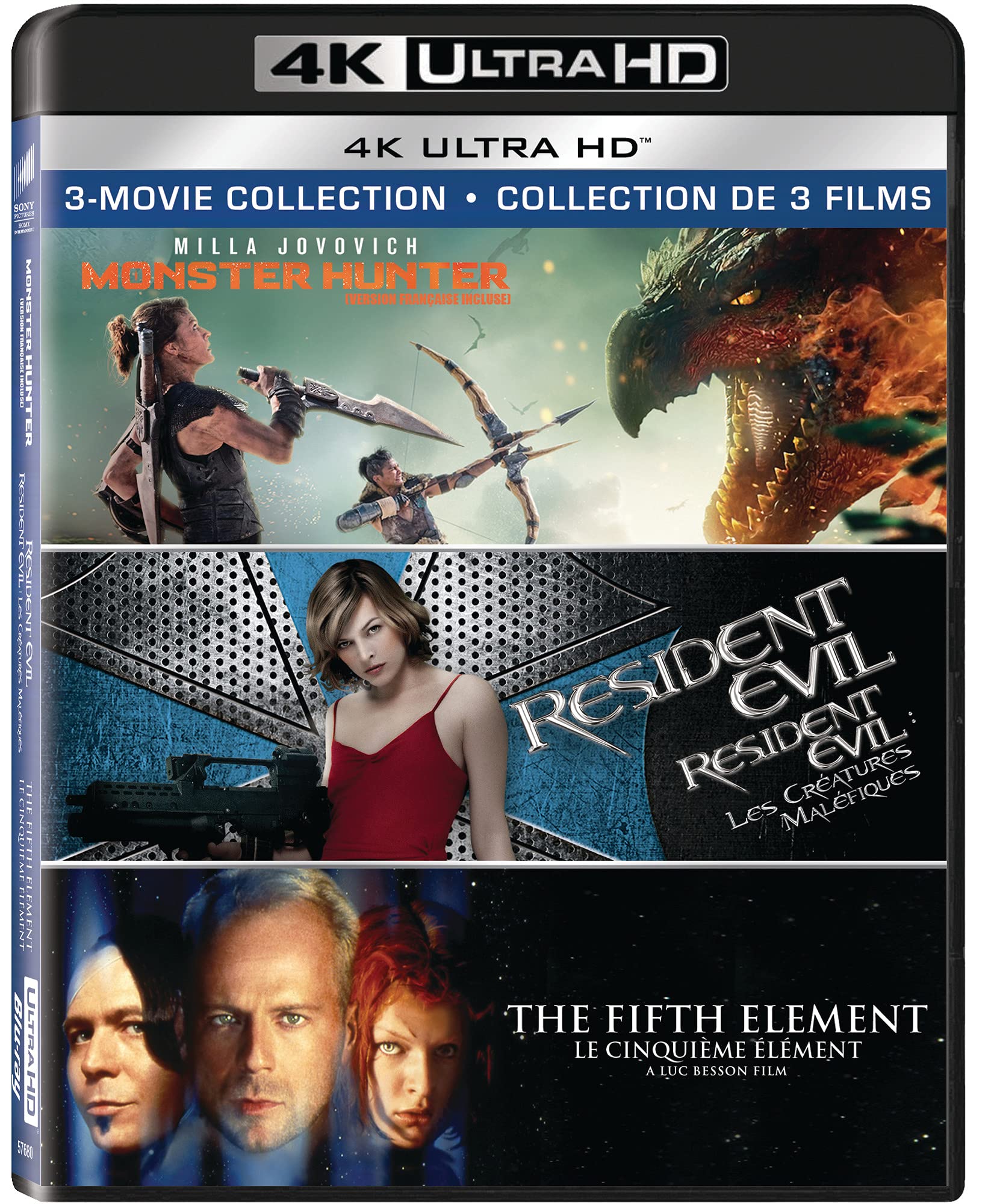 Fifth Element / Monster Hunter (2020) / Resident Evil (4K Ultra HD)