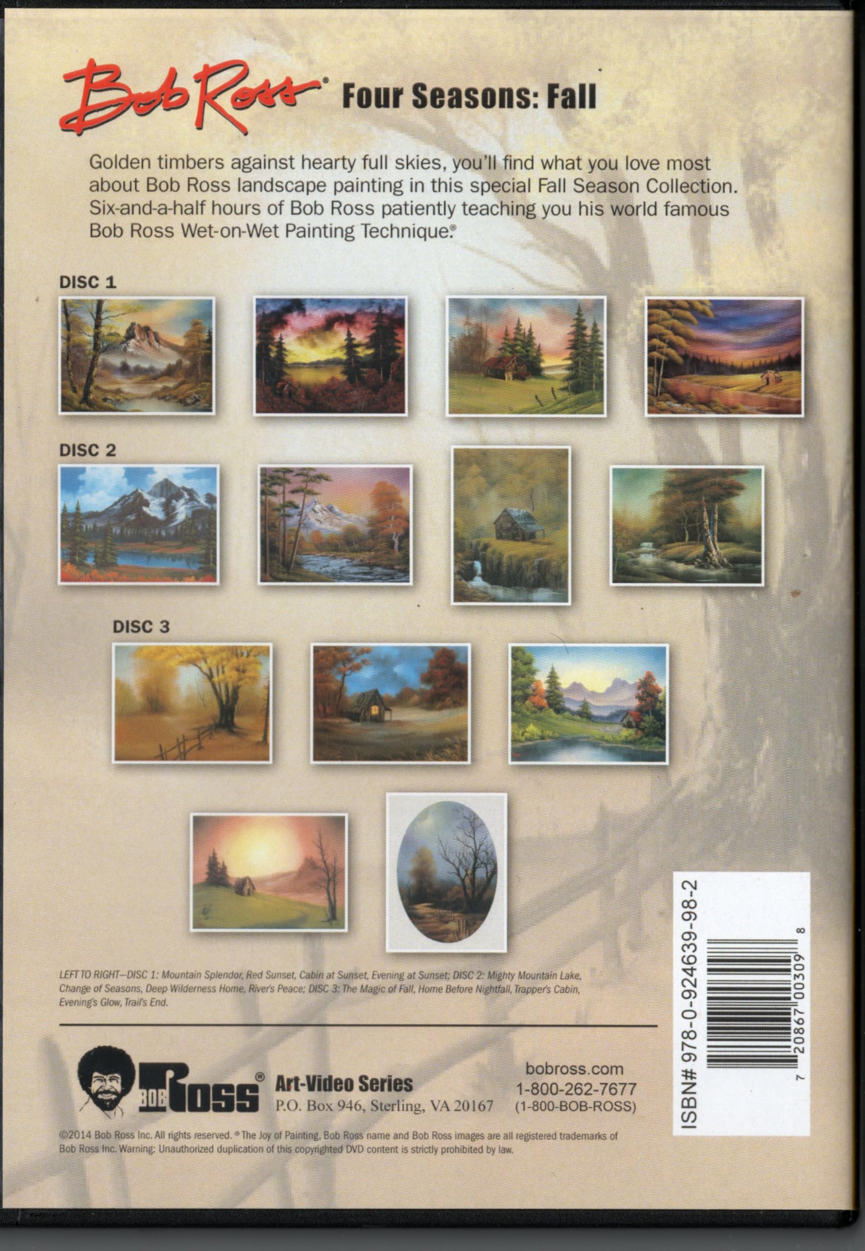Bob Ross the Joy of Painting: Fall Collection (DVD)