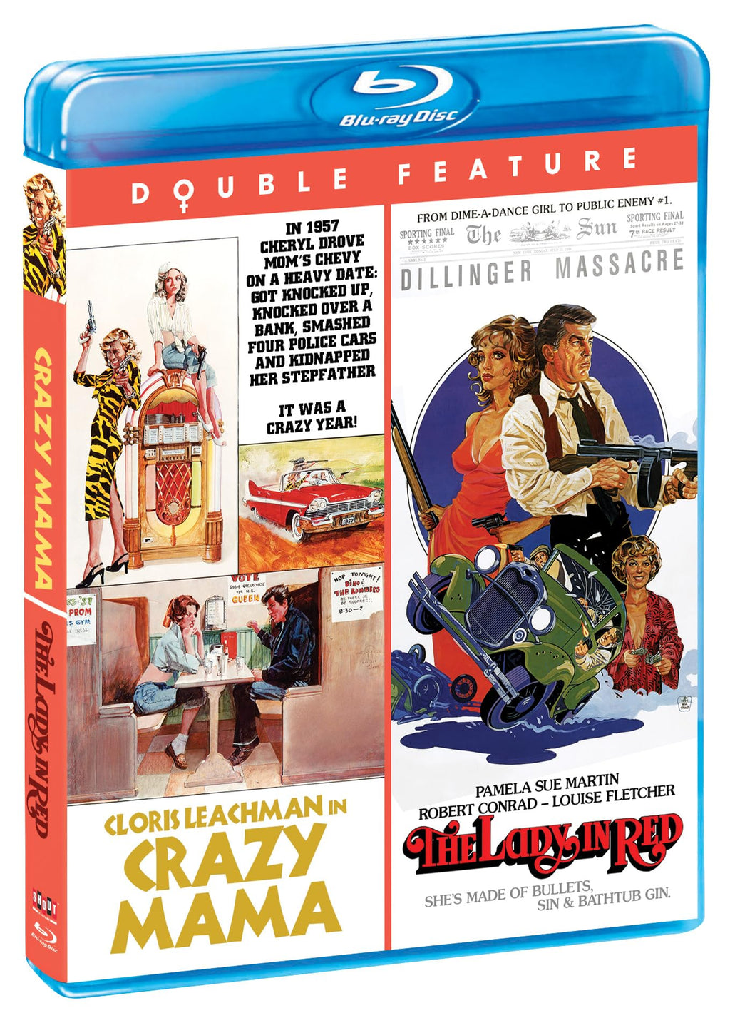 Crazy Mama / The Lady in Red (Blu-ray)