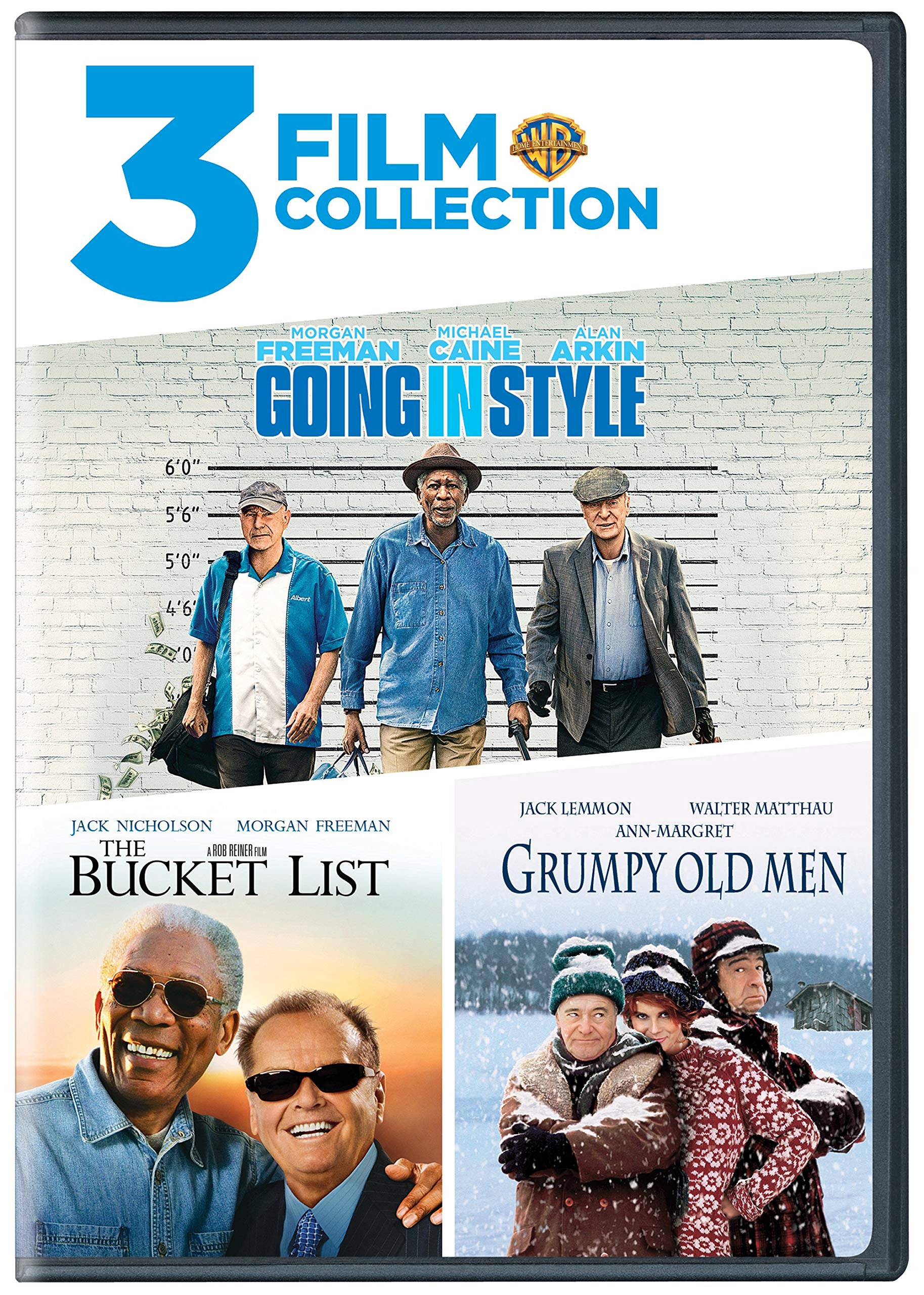 3 Film Collection: Going in Style, Bucket List, Grumpy Old Men (DVD)