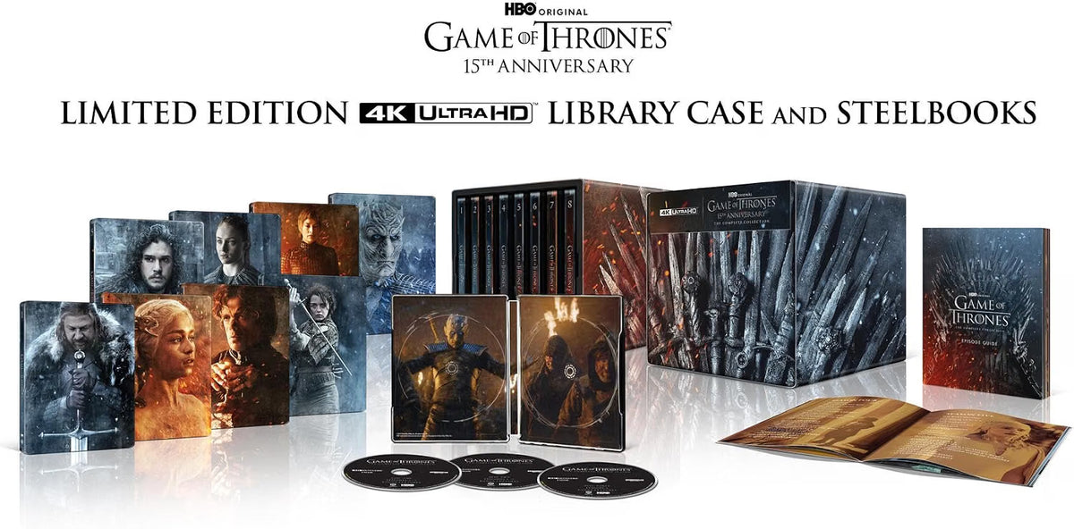 Game of Thrones: The Complete Collection – 15th Anniversary Library Case (4K Ultra HD)