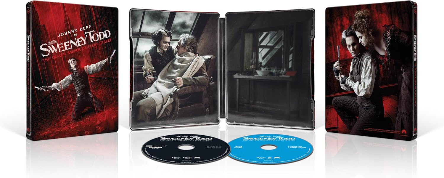 Sweeney Todd: The Demon Barber of Fleet Street [Steelbook] (4K Ultra HD)