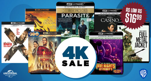 4K Sale - Starting at $16.99 | Cinema 1 In-store and Online